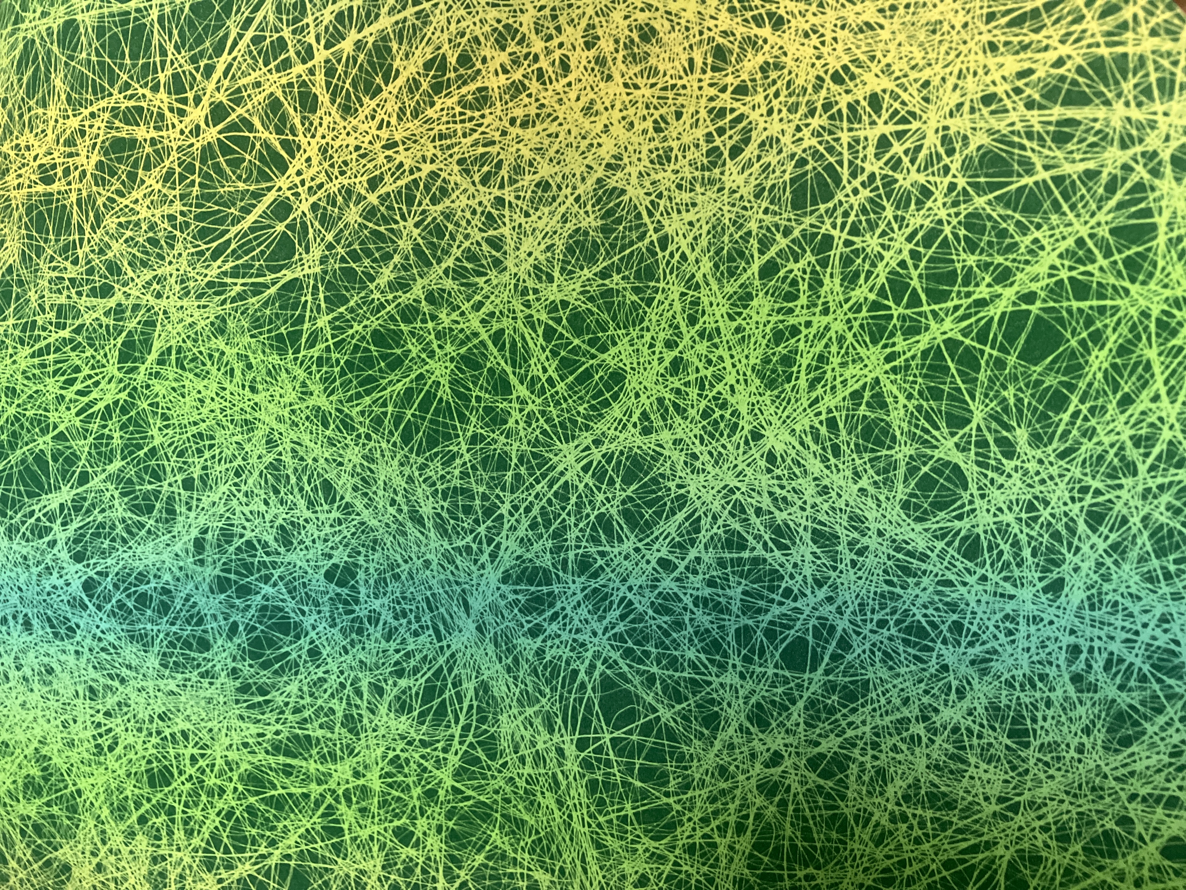 Inpakpapier neutraal groen/geel