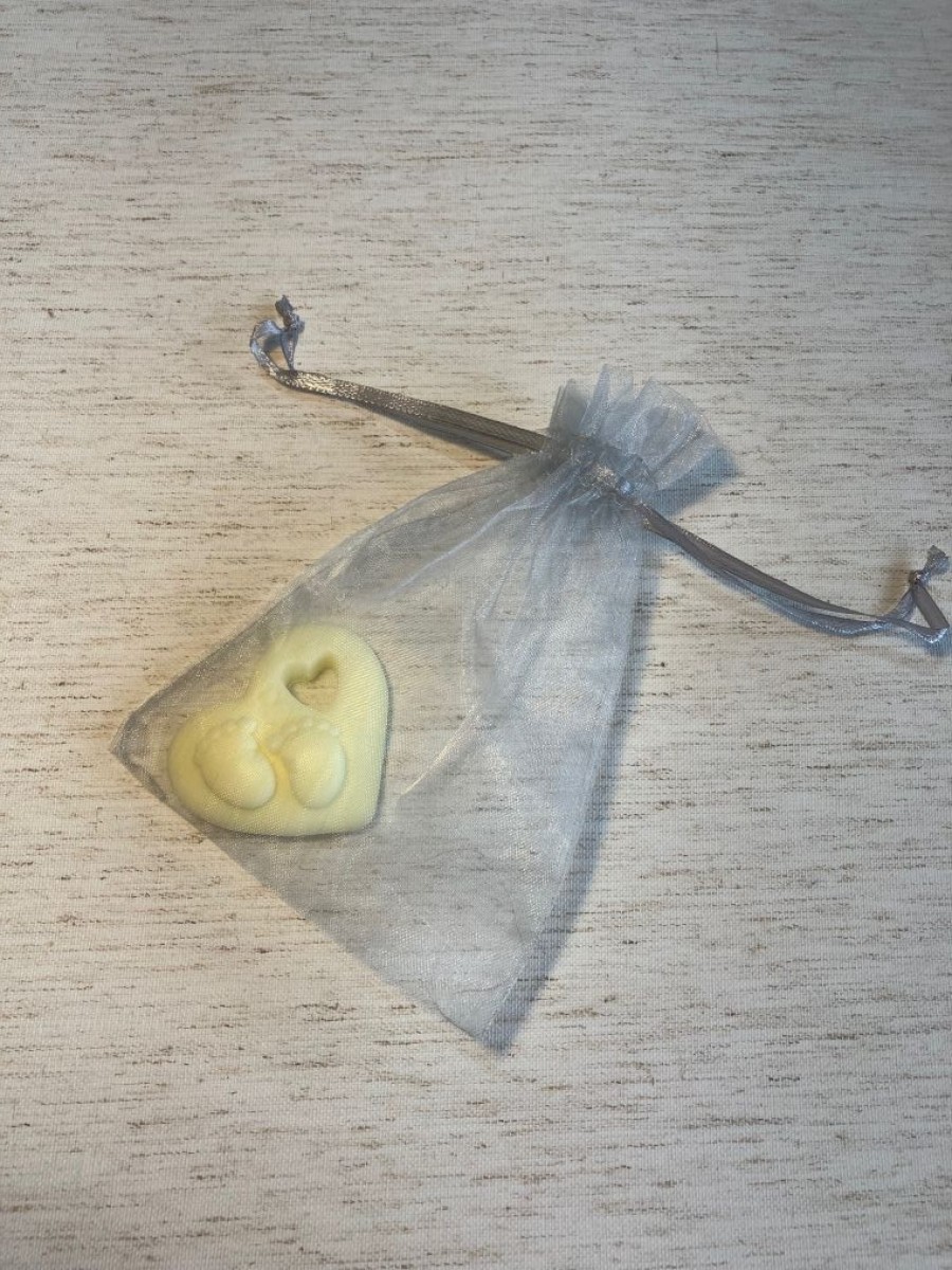 Hart met voetjes zeepje